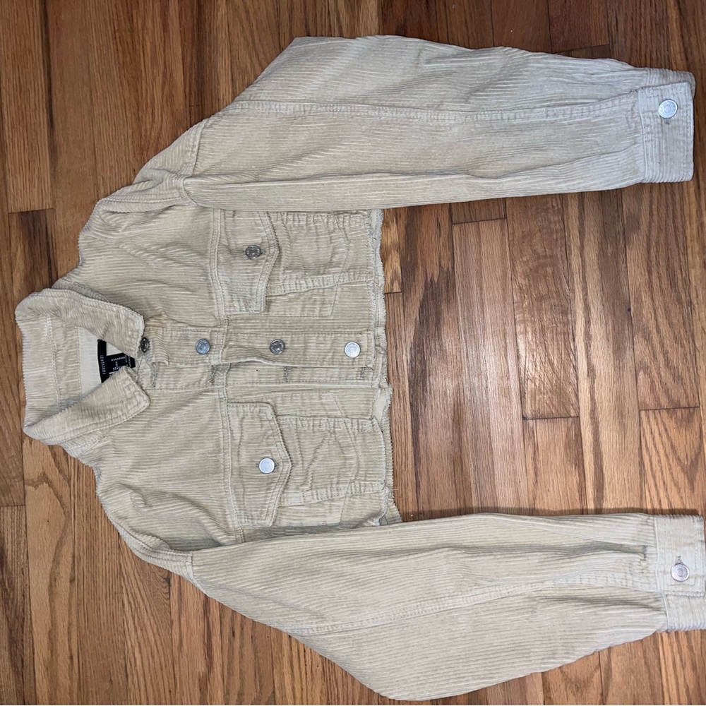 Cropped corduroy jacket